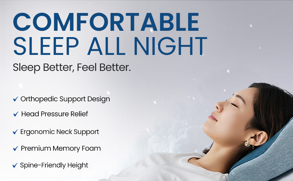 Cervical Pillow for Neck Pain Relief and Shoulder Pain